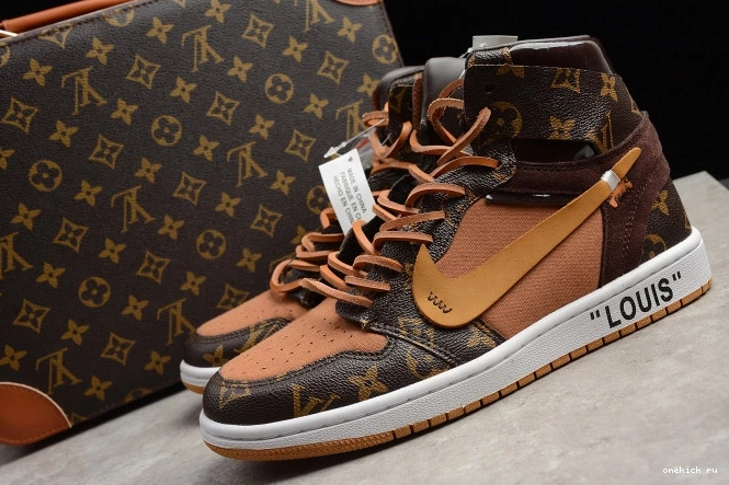 Chep Onekick OW Jordan 1 AJ1 x Off-Louis Air AQ0818-158 0715